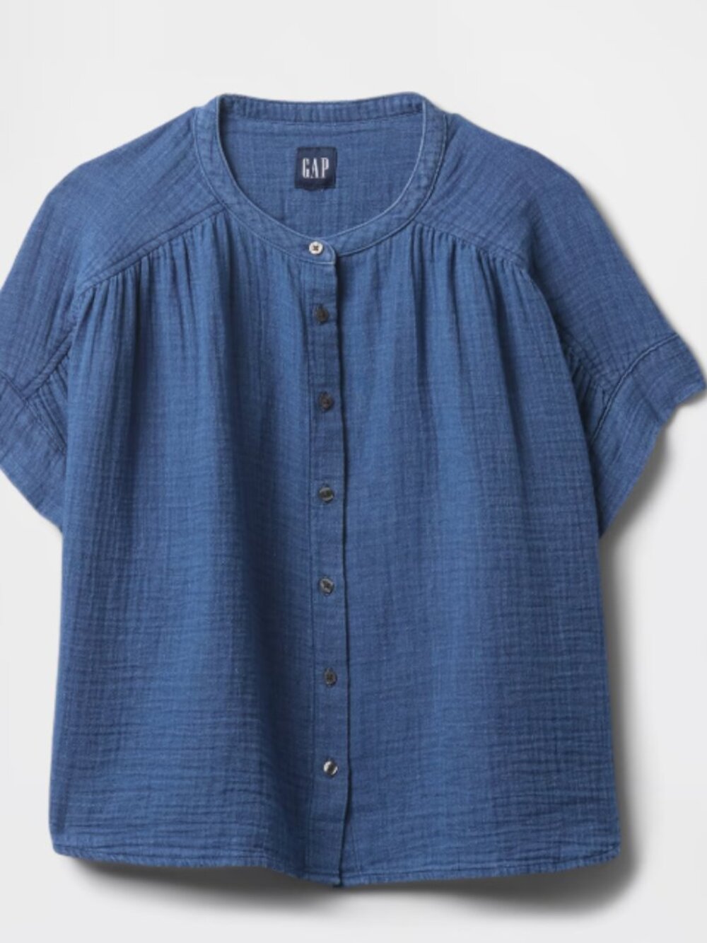 Gap Cotton Gauze Denim Shirt M - Picture 2 of 8